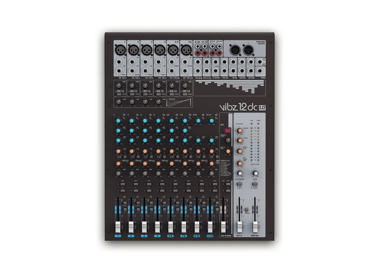 LD Systems VIBZ 12 DC 12 channel Mixer with DFX and Compressor 